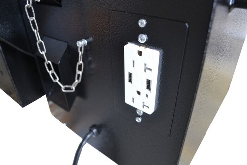 110v outlet and usb chargers - and,