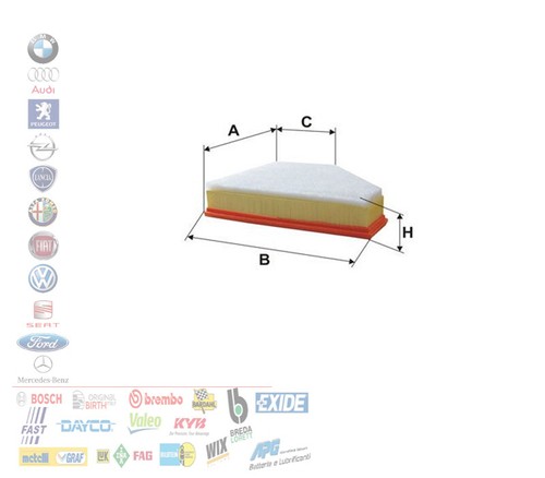 Filtro aria bmw serie - aria,