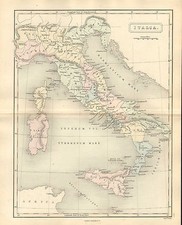 antica mappa geografica di