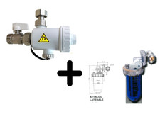 TECOM Kit Defangatore 3/4 e Addolcitore per Caldaie Condensazione protezione