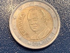 Spagna 2 euro corso 2001 fuori