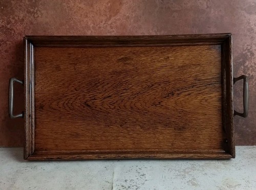 Antique wooden serving - wooden,