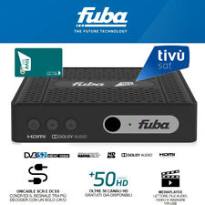TivùSat FUBA ODE718HEVC HD Decoder Italiano + SmartCard Tivusat HD ATTIVATA