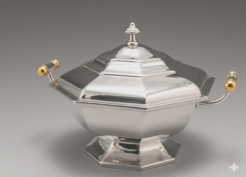 Zuppiera ottagonale silver - ottagonale, in