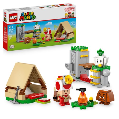 Super mario campeggio con - super,