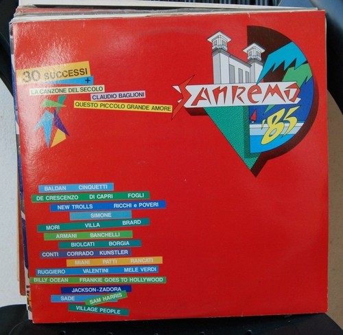 Various sanremo 85 lp - sanremo, '85