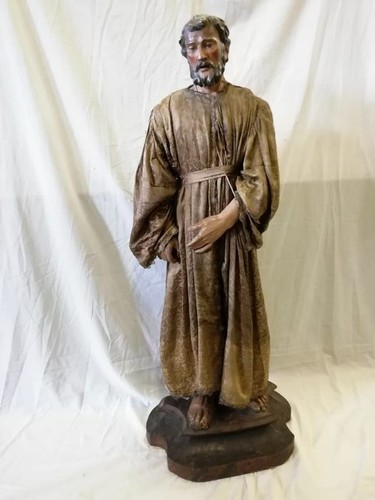 Scultura lignea policroma - , san