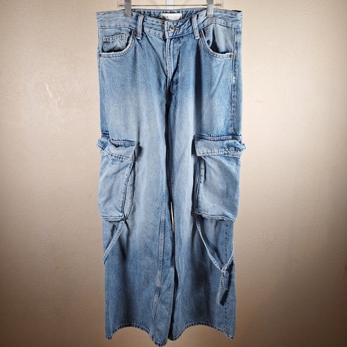 Jeans zara baggy cargo utility - zara,