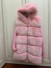 Gilet pelliccia volpe rosa