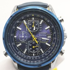 CITIZEN AT8020-03L Cassa blu: 45 x 50 mm Polso:19 cm Orologio usato da uomo #...