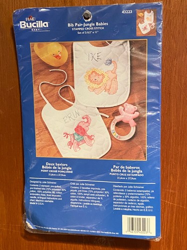 Bucilla baby cross stitch - stitch, bib