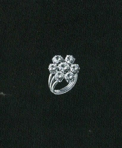 Anello con diamanti - , smeraldo