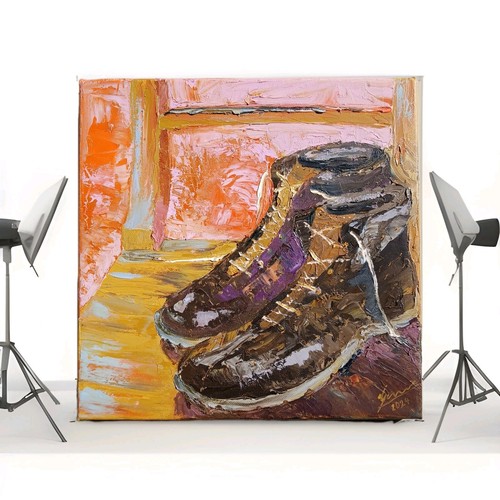 Scarpe natura morta - -, su