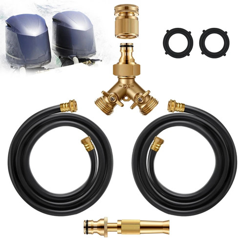 Kit scarico fuoribordo doppio