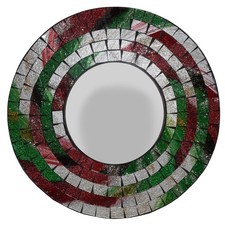 Specchio retro mosaico - specchio,