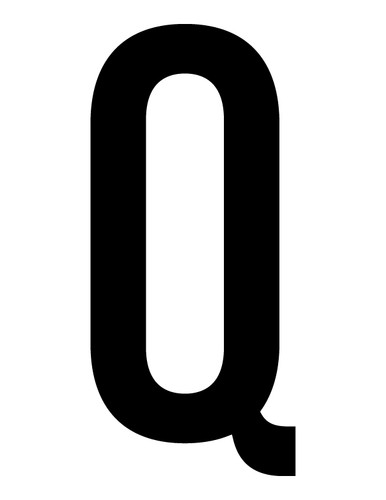 Lettera adesiva per - per, targa