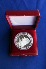 1988 RUSSIA RARA MONETA ARGENTO 3 rubli UNC PROOF QUALITÀ PERFETTA in SCATOLA UFFICIALE