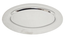Vassoio Ovale Guzzini Tauma in Acciaio Inox 45 cm Lucido