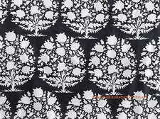 Indiano Handmade Nero Floreale