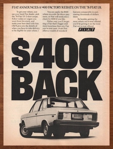 Pubblicità poster fiat - pubblicità/poster,