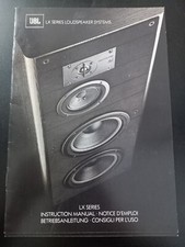 MANUALE / ISTRUZIONI ORIGINALI  JBL LX SYSTEM SPEAKERS