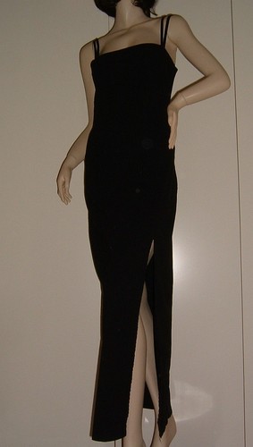 Abito vestito tubino lungo - abito,