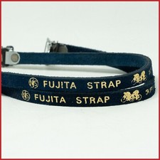 NOS FUJITA NJS PUNTA BLU CLIP CINTURINI PEDALI PIUMA VINTAGE OLD KEIRIN 80s TRACK