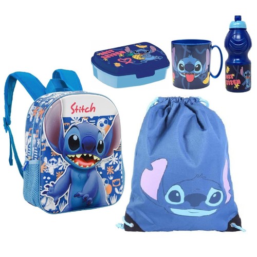Set zainetto scuola stitch - set,