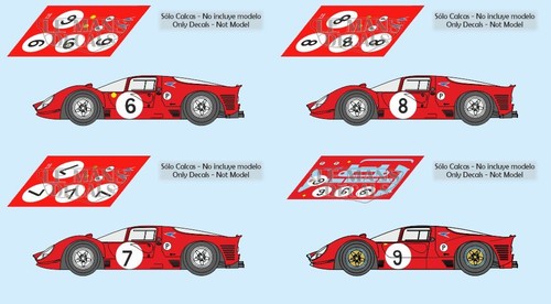 Decals ferrari 330 412 p - ferrari,