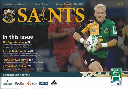 Programma rugby northampton - programma,