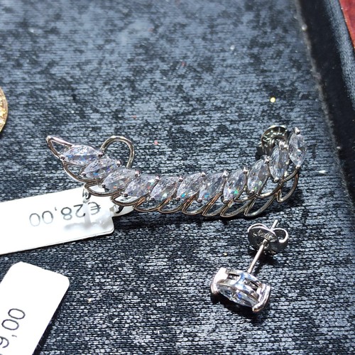 Orecchini earcuff navetta - orecchini, earcuff/navetta