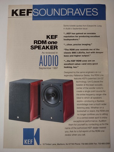 Kef soundraves rdm - rdm, speaker