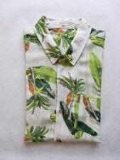 Camicia leggera uomo Marina Yachting XL / 43 maniche corte rossa fiori cotone