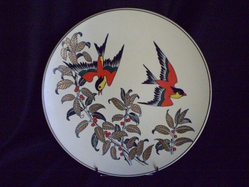 Plat longwy decor - plat, "