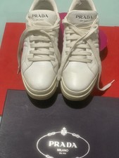 Sneaker Prada in pelle bianca