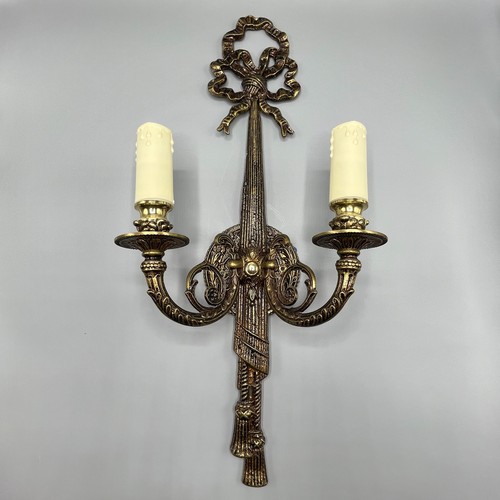 Grande applique vintage ottone