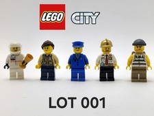 OFFERTA Lego City Lotto N.001 Minifigure di 5 Personaggi Diversi Originali 100% 