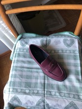 Mocassini donna bordeaux pelle