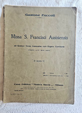 Gastone Zuccoli - Missa S. Francisci Assisiensis (SATB con organo) - Sacchetto vintage