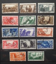 1932 REGNO FRANCOBOLLI DECENNALE MARCIA SU ROMA ,BASSI VALORI USATI + ESPRESSO 