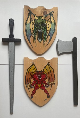Spade scudi medievali - spade,