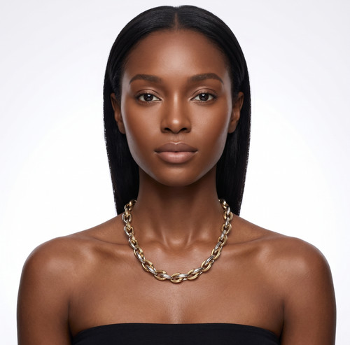 Collier chimento bicolore oro - chimento,