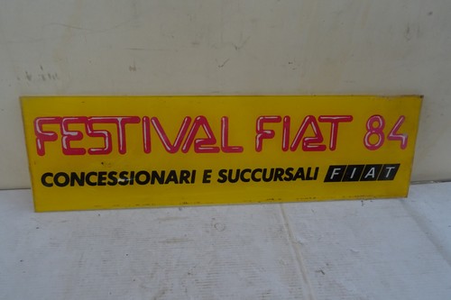 Insegna festival fiat - insegna, 84