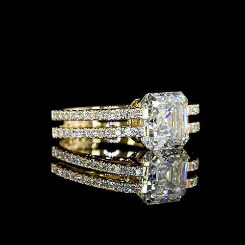 Anello fidanzamento asscher - anello, di