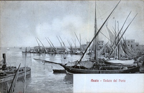Anzio italia veduta del - anzio, porto
