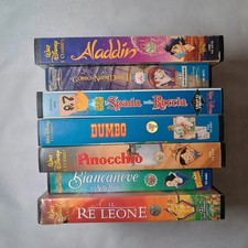 Lotto 7 VHS Disney Classici