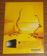 Rara Pubblicità PANASONIC TX-W36D3DP Quintrix Wide Digital Plus TV 1997
