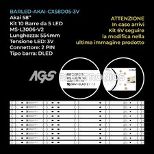 KIT 10 BARRE STRIP 5 LED TV