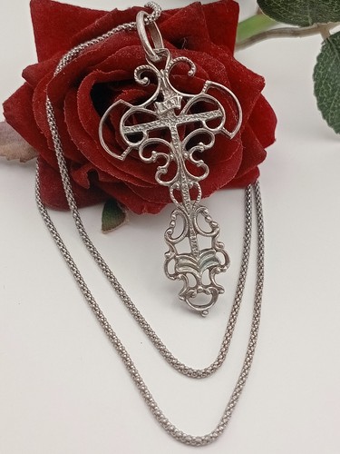 Collana vintage unisex argento