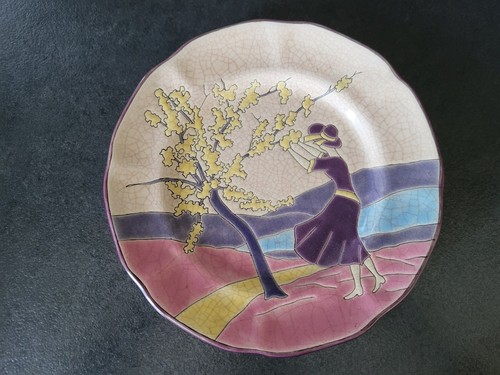 Assiette émaux longwy - assiette,
